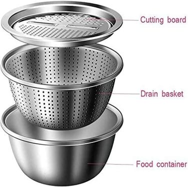 Воронка для зливного кошика, багатофункціональний пластиковий зливний лоток, пластиковий зливний лоток для кухні, кошик для продуктів, зливний лоток для мийки для фруктів та овочів (Сірий*2)