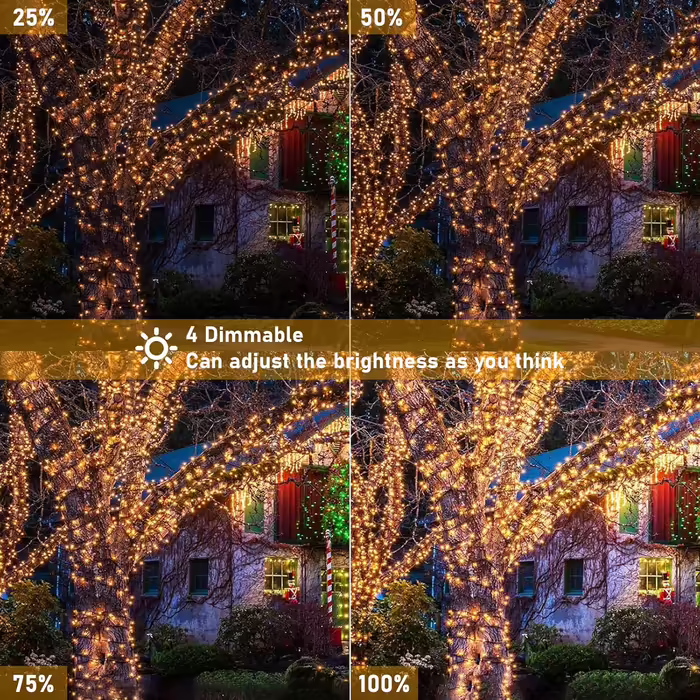 Світлодіодна гірлянда Bzavor 55 м, 500 LED, з пультом, таймером, IP65, тепле біле світло, для ялинки, весілля, вулична водонепроникна гірлянда на 220В
