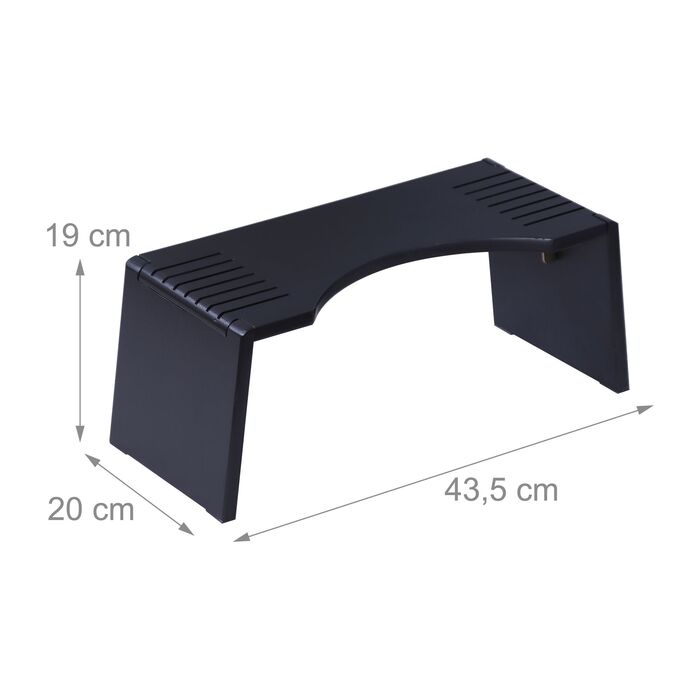 Складаний табурет для туалету Relaxdays з бамбука