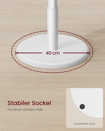 Стійка для одягу VASAGLE, дерев'яна, у формі дерева, з 8 гачками, для передпокою, RCR010B01 (Хмарний білий)