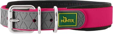 Зручний нашийник для собак Hunter COMFORT, пластиковий, неопреновий (малиновий, 35 XS-S)