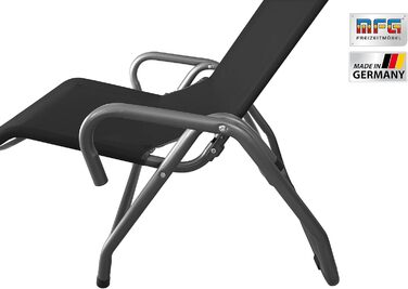 Лежак для басейну/сауни MFG, 3', антрацит/чорний