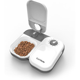 Автоматичний дозатор їжі Cat Mate C200 для котів і маленьких собак з пакетом з льодом на 2 прийоми їжі 2 миски для їжі