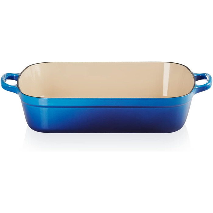Сковорода Le Creuset Signature чавунна прямокутна, 4.9 л, 33 см, Azure (підходить для всіх плит, включаючи індукційну)