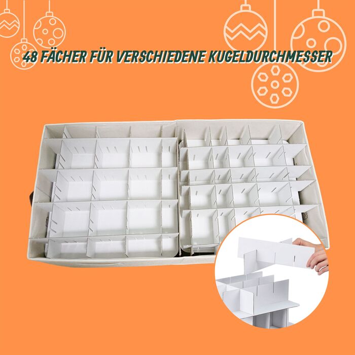 Коробка для зберігання новорічних кулі