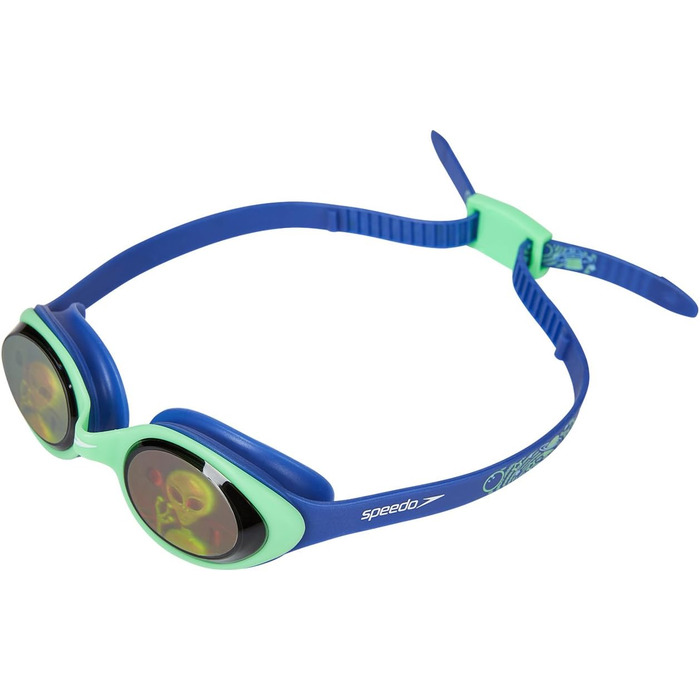 Окуляри для плавання Speedo Unisex Kids Junior Illusion на 3D-принтері синій/зелений