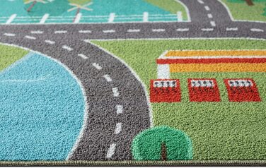 Дитячий килим Happy Life, Дитячий килим, килимок для ігор, що миється, алфавіт, Сірий, (160 см круглий, вулично-зелений)