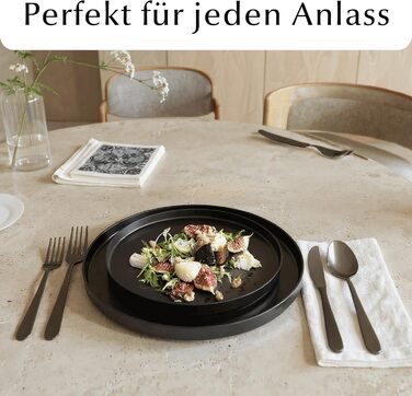 Набір посуду Miamio на 8 осіб (24 елементи) з кераміки, сучасний стиль / Сервіз для столу – підходить для миття в посудомийній машині та використання в мікрохвильовці - розкішна колекція (білий)