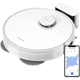 Робот-пилосос Dreame L10s Pro Gen3: потужність 13000 Pa, DuoBrush для шерсті тварин, унікальна система очищення кутів, автоматичне самоочищення, уникнення перешкод LDS-навігацією з лазером, суха та волога прибирання, для твердих підлог та килимів, акумулятор 5200 mAh