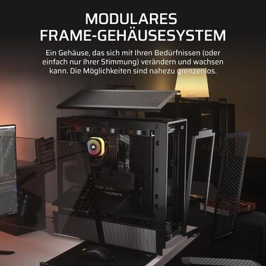 Корпус для ПК CORSAIR 4000D, модульний Mid-Tower ATX, високий повітряний потік, система кріплення вентиляторів InfiniRail™, сумісний з ASUS BTF, MSI Project Zero, Gigabyte Project Stealth, чорний