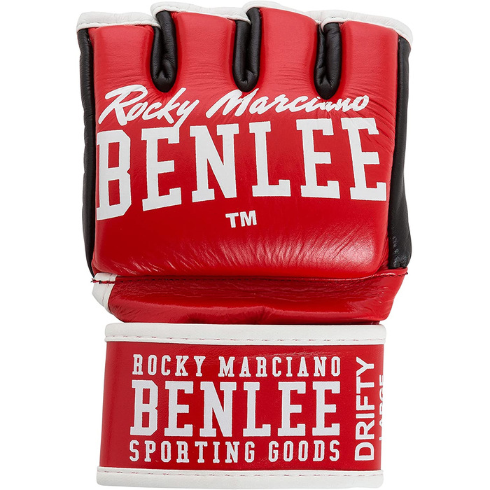 Шкіряні тренувальні рукавички Benlee для ММА (1 пара) DRIFTY (XXL, Червоний)
