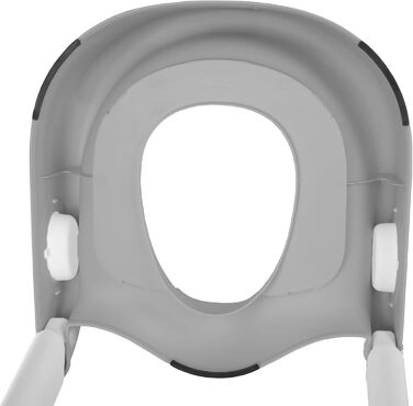 Унітаз дитячий зі сходинкою Mobiclinic Lala сіро-білий, для дітей 1-8 років, європейська якість