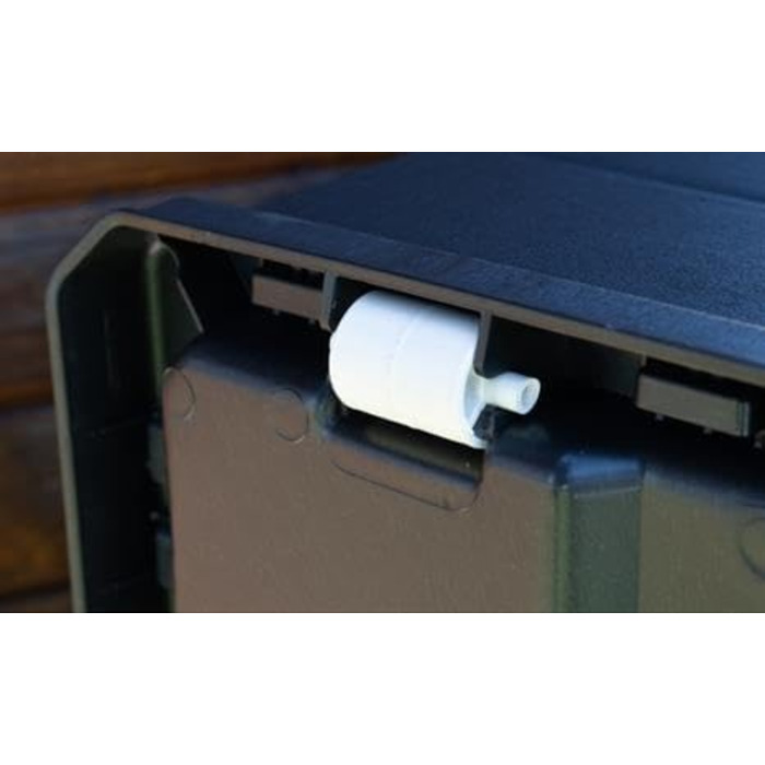 Ящик для зберігання Maury's садовий 340л, під дерево, пластик, антрацит 118x59x57см, для вулиці та дому, UV-стійкий