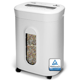 Професійний шредер для документів, безпека P5, 10 аркушів, леза для нищення, тихий, для офісу, нищення скріпок та степлерних скоб