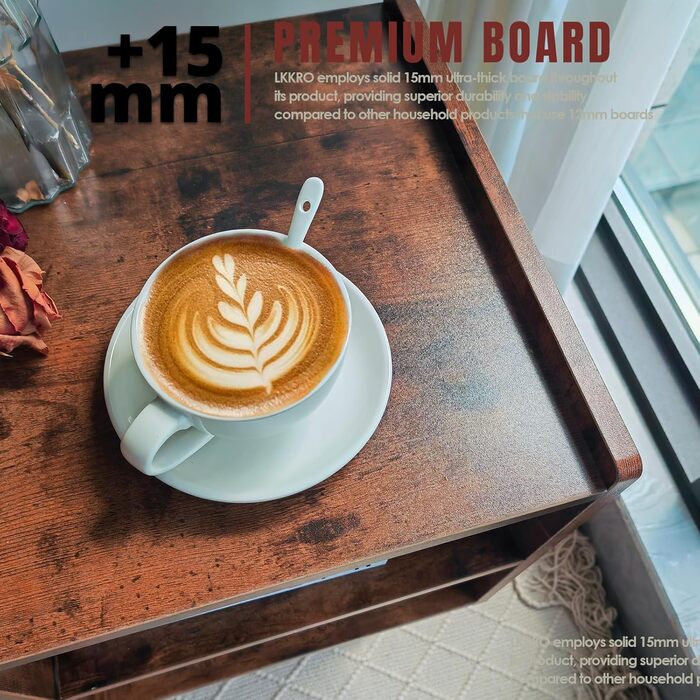 Підставка для програвача з місцем для зберігання вінілових платівок, витримує до 136 кг, велика стійка-шафа для програвача з місцем для альбомів, вінілова полиця-вітрина, дерев'яна підставка для програвача (колір: коричневий)