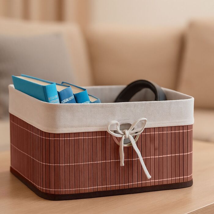 Набір кошиків для зберігання Relaxdays з бамбука