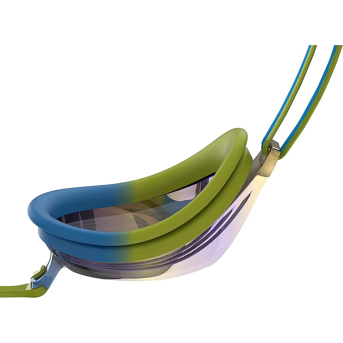 Плавальні окуляри Speedo унісекс - Youth Vengeance Mirror для юніорів (1 комплект), один розмір підходить всім, зелений / синій