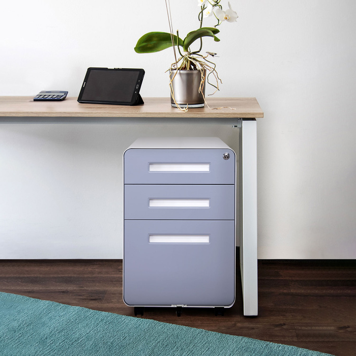 Контейнер на колесах COLOR PLUS I Metall weiß / grau від hjh OFFICE