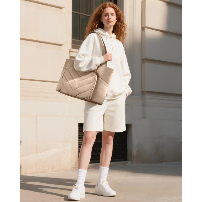 LOVEVOOK Сумка-шоппер для жінок, велика, легка, 15.6