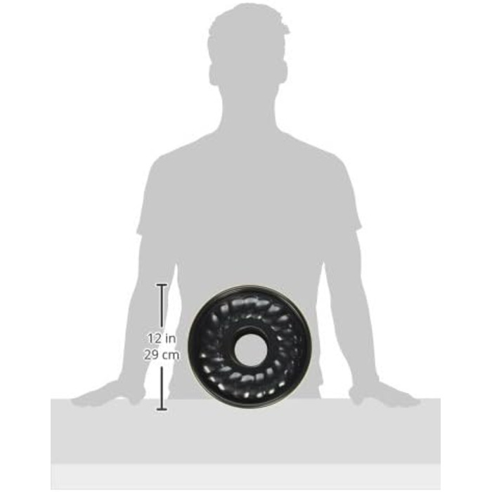 Форма для випікання пирогів Kaiser Inspiration Plus, 28 см, кругла, з 2 днами, для плоских та трубчастих пирогів, антипригарне покриття, виймається, випічка без клею