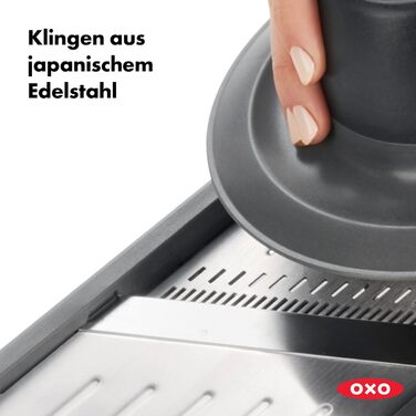 OXO Good Grips Професійний овочевий та фруктовий слайсер 2.0 з японської сталі, сірий, для кухні
