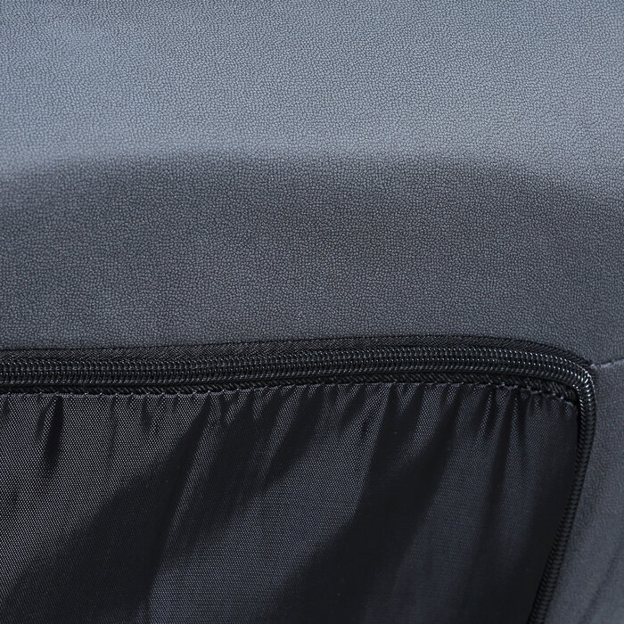 Крісло-релакс з обертовим сидінням, регульованою спинкою, м'якою оббивкою та дихаючою тканиною, темно-сірого кольору, розміром 62 x 70 x 95 см