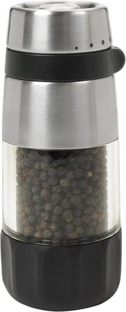 Мельниця для солі OXO Good Grips Elegante з нержавіючої сталі, срібна