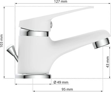 Змішувач для ванни EISL SPEED Chrom з одним важелем, хром, NI023SCR