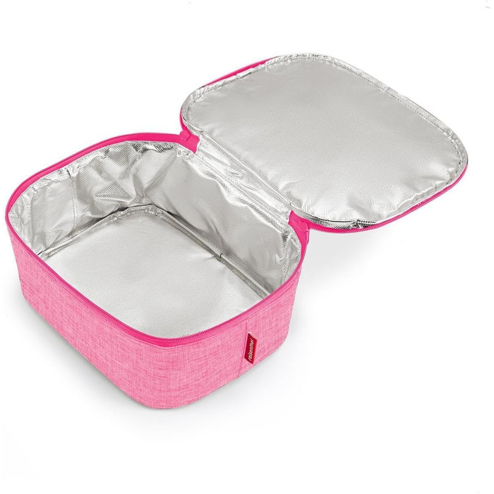 Кишенькова сумка-холодильник з верхньою частиною з переробленої ПЕТ-пляшки Ідеально підходить для обіду в дорозі, колір (один розмір, поворотно-рожевий)
