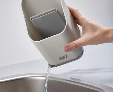 Організатор для ножів та столових приборів Joseph Joseph Duo для кухонної раковини, сірий пластик