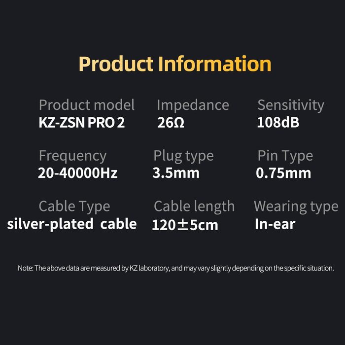 Внутрішньоканальні монітори Yinyoo KZ ZSN Pro 2, дротові навушники KZ, гібридні драйвери, без заплутування, без мікрофона, синій