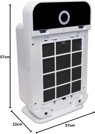 Повітряочисник ALR300 Comfort з HEPA-фільтром та активом вугіллям: видаляє запахи, пил, алергени, дим та інші забруднювачі. Підходить для приміщень до 60 м²