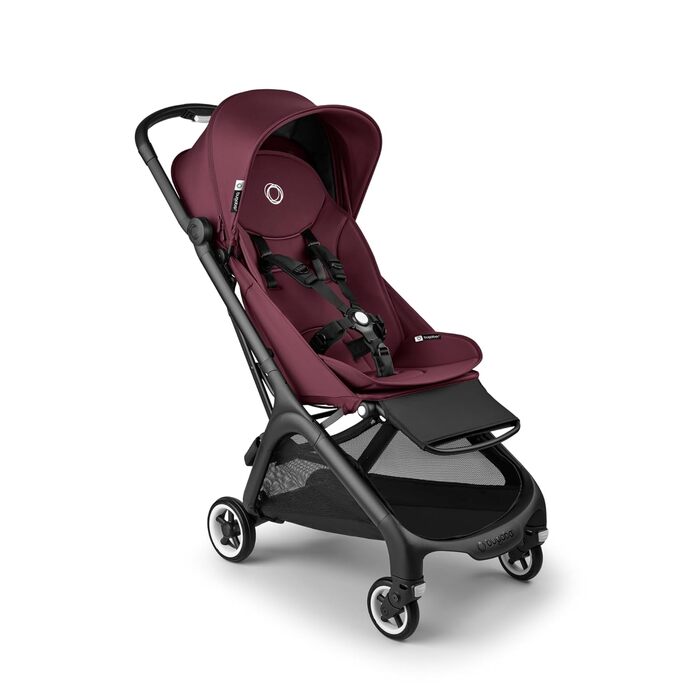 Bugaboo Butterfly - ультракомпактна дитяча коляска, легка та зручна, складається одним рухом, для дітей від 6 місяців, великий об'єм багажника (Dark Cherry)