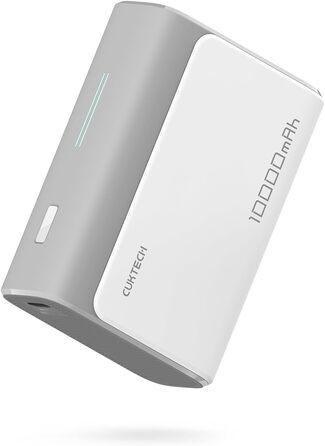 Порти, для iPhone, Samsung, iPad, MacBook, Dell, Edelgrau, 10000mAh 30W Power Bank, USB-C, 2