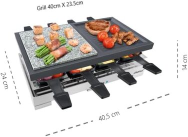 Вт, каструля, 8 персон), 88 Premium Multi Raclette (1200