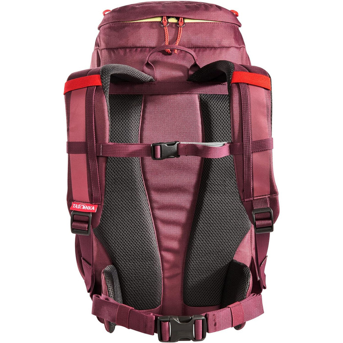 Дитячий рюкзак Tatonka Mani 20L - Рюкзак для дівчаток і хлопчиків від 10 років - Включає подушку сидіння і зі світловідбивачами для хорошої видимості - Виготовлений з перероблених матеріалів - Об'єм 20 літрів (Bordeaux Red)