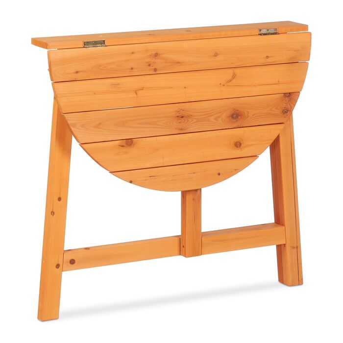 Розкладний столик напівкруглої форми Relaxdays з дерева