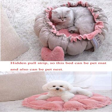 Підстилка для собак Glield і килимок для собак для маленьких собак і кішок рожеві круглі PTW05