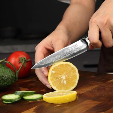 Ніж PAUDIN для м'яса, кухаря та обробки продуктів, 20 см, з високоякісної сталі, ергономічна ручка