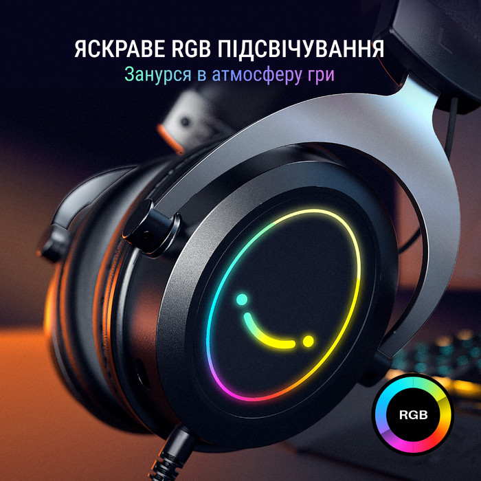 Гарнітура Fifine RGB H3W