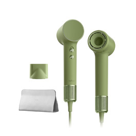 Компактний фен для волосся Laifen Mini з безщітковим двигуном (110 000 об/хв) та іонізацією, швидке сушіння, низький рівень шуму, колір зелений