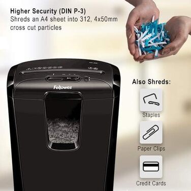 Шредер Fellowes M-8C Cross Cut - безпечне знищення документів