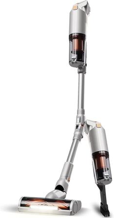 Турботріонік StormStick: Вертикальний пилосос 120 Вт з фільтром MIF, 5 м кабелем, 11 кПа, циклонна технологія (сріблястий)
