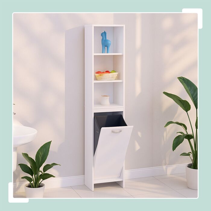 Шафа для білизни Relaxdays з містким мішком для білизни об'ємом 44 літри