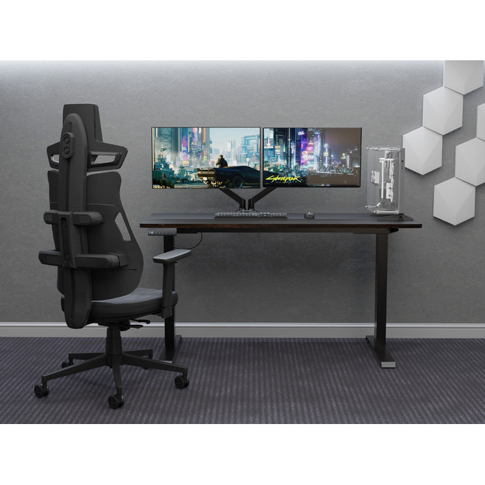 Геймерське крісло Cyberlux V8 Fabric Grey (арт. GM-V8 FG)