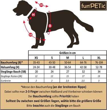 Шлейка для собак funPETic 2022-протиковзка, світловідбиваюча, м'яка і дихаюча-Шлейка для маленьких, середніх і великих собак (L) коричневого кольору L