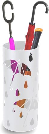 Підставка для парасоль під вхідну зону, вільно стояча, кругла металева, органайзер для парасоль, для дощовиків, тростинок, декору дому/офісу, вміщує 4-5 парасоль