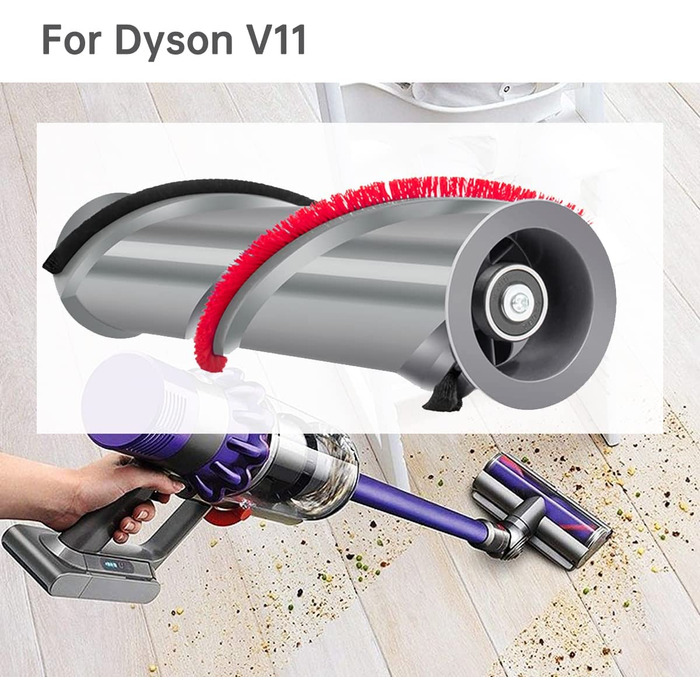 Роликовий щітковий стрижень для бездротової щітки Dyson V6, щітка для чищення головок, роликові деталі для заміни щіток (V11)