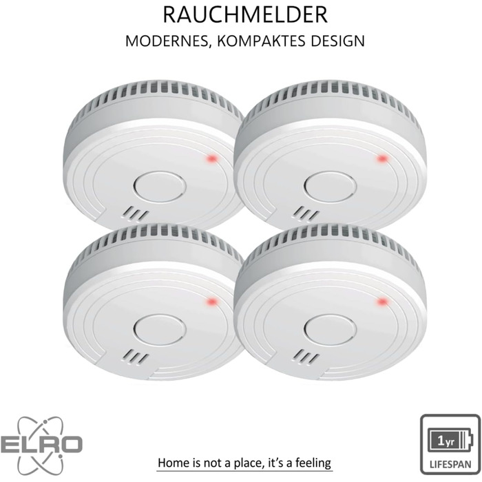 Датчик диму ELRO FS1801 (10 шт.) - відповідає стандарту EN14604