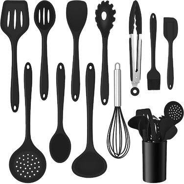Набір кухонного приладдя Onader 12 предметів чорний